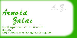 arnold zalai business card